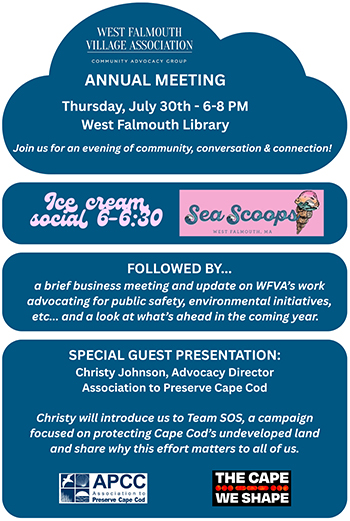 west falmouth village association annual meeting